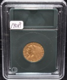 1913 XF/AU $5 INDIAN GOLD COIN FROM SAFE DEPOSIT