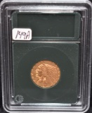 1914-D XF/AU $5 INDIAN GOLD COIN FROM SAFE DEPOSIT