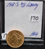 1902-S $5 LIBERTY GOLD COIN FROM SAFE DEPOSIT