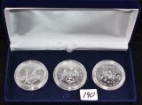 2010 CANADIAN VANCOUVER OLYMPIC 3-PC SILVER SET