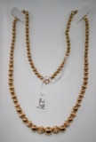 18 INCH 14K YELLOW GOLD BEAD STYLE NECKLACE