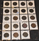 19 MIXED DATE LARGE CENTS