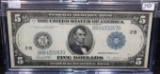 $5 FEDERAL RESERVE NOTE SERIES 1914 LARGE SIZE