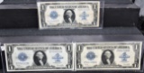3 BLUE SEAL LARGE SIZE $1 SILVER CERTIFICATES