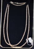 31 INCH 14K YELLOW GOLD ROPE STYLE NECKLACE
