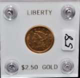 1876-S $2 1/2 LIBERTY GOLD COIN FROM SAFE DEPOSIT