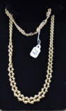 17 1/4 INCH 14K YELLOW GOLD LINK STYLE NECKLACE