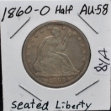 1860-0 SEATED LIBERTY HALF DOLLAR