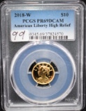2018-W $10 AMERICAN LIBERTY HIGH RELIEF GOLD COIN