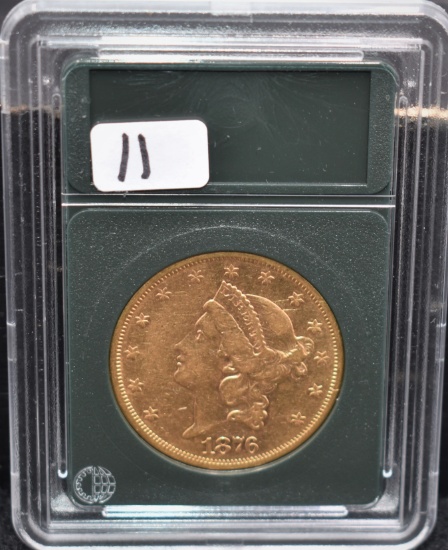 1876-S TYPE II $20 LIBERTY GOLD COIN
