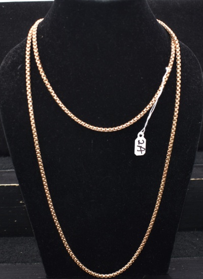 42 INCH 10K YELLOW GOLD NECKLACE