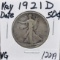 KEY DATE 1921-D WALKING LIBERTY HALF DOLLAR
