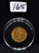 1856 TYPE 3 INDIAN $1 GOLD COIN FROM COLLECTION