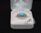 2.56 CTTW BLUE CORAL & DIAMOND 14K GOLD RING