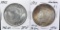 TWO 1922 PEACE DOLLARS FROM COLLECTION