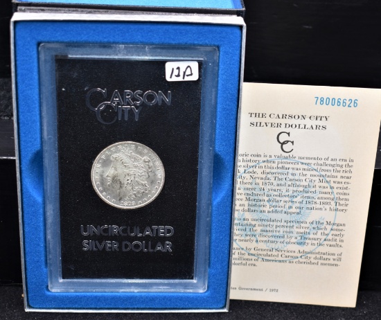 RARE 1878-CC GSA BLACK BOX MORGAN DOLLAR