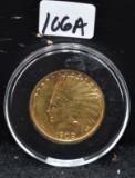 RAW (CLEANED) 1908-D $10 INDIAN GOLD COIN