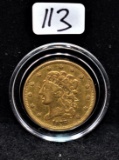 1836 CLASSIC HEAD GOLD COIN FROM COLLECTION