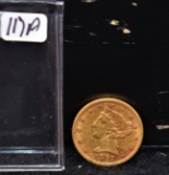 RAW 1897 $5 LIBERTY GOLD COIN FROM COLLECTION
