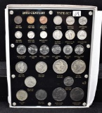 COMPLETE SET 20TH CENTURY TYPE COINS