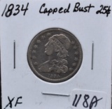 1834 CAPPED BUST QUARTER FROM COLLECTION