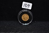1855 TYPE 2 INDIAN $1 GOLD COIN FROM COLLECTION