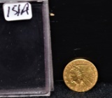 RAW 1915 $2 1/2 INDIAN GOLD COIN FROM COLLECTION