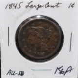 1845 LARGE CENT FROM COLLECTION