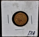 RAW 1926 $2 1/2 INDIAN GOLD COIN FROM COLLECTION