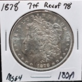 1878 7TF REV OF 78 MORGAN DOLLAR FROM COLLECTION