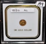 1853-0 TYPE 1 $1 GOLD COIN FROM COLLECTION