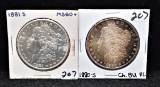 1880-S & 1881-S MORGAN DOLLARS FROM COLLECTION