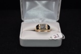 MAN'S 1.23CT DIAMOND SOLITAIRE 14K GOLD RING