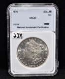 1879 MORGAN DOLLAR FROM COLLECTION NNC MS65