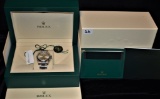 MEN'S ROLEX OYSTER PERPETUALWITH BOX & PAPERS