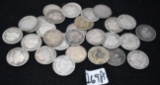 31 MIXED DATE & MINT BARBER DIMES
