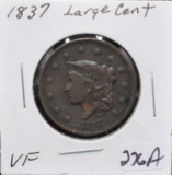 1837 LARGE CENT FROM COLLECTION