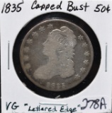 1835 CAPPED BUST HALF DOLLAR FROM COLLECTION
