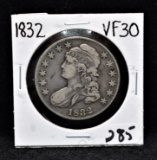 1832 CAPPED BUST HALF DOLLAR FROM COLLECTION