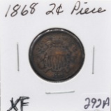 1868 2 CENT PIECE FROM COLLECTION