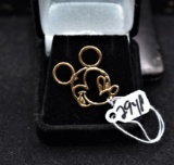 MICKEY MOUSE 14K YELLOW GOLD PIN