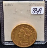 RAW 1887 $10 LIBERTY GOLD COIN FROM COLLECTION