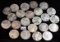 23 MIXED DATES $1 AMERICAN SILVER EAGLES
