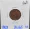 RARE 1869 INDIAN PENNY MARKED MS65 RB