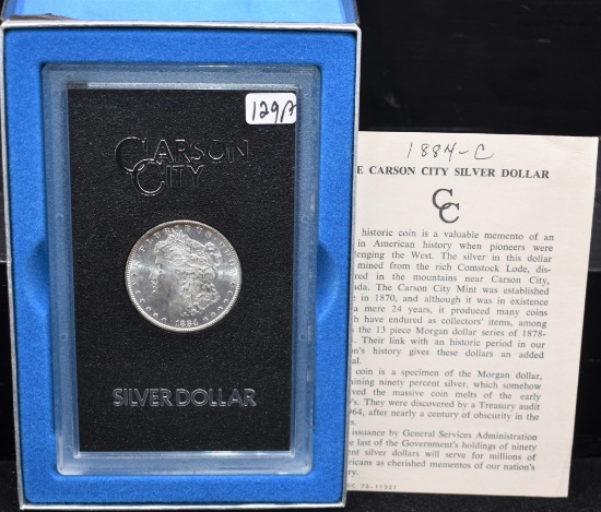 1884-CC GSA BLACK BOX MORGAN DOLLAR
