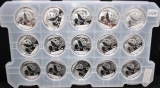 15 ONE OUNCE 2016 .999 SILVER PANDA'S IN HOLDER