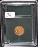 1908 $2 1/2 INDIAN HEAD GOLD COIN FROM SAFE DEPOST