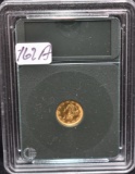1853 $1 LIBERTY GOLD COIN FROM  SAFE DEPOSIT