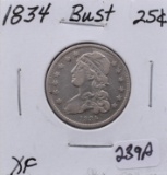 1834 CAPPED BUST QUARTER DOLLAR