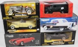 SIX SCALE MODEL DIE CAST COLLECTOR CARS